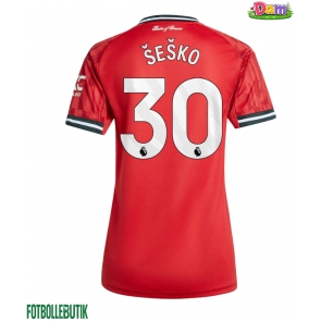 Manchester United Benjamin Sesko #30 Hemmatröja Kvinnor 2025-26 Kortärmad